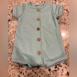 Teal Short Romper One Piece